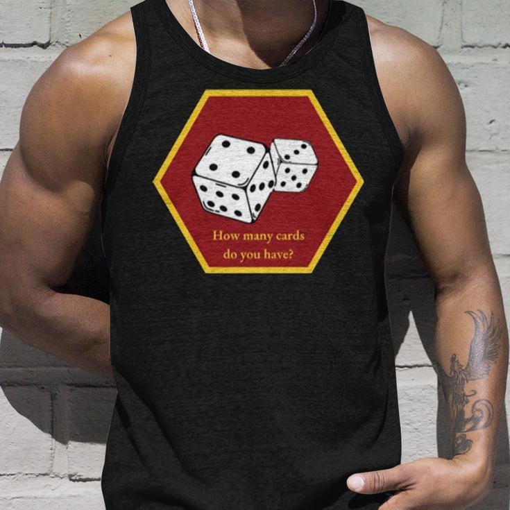 Hold Up Your Cards Board Game Unisex Tank Top Gifts for Him