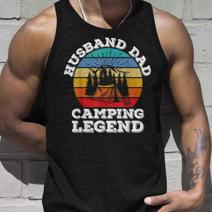 Husband Dad Camping Legend Tank Top Geschenke für Ihn