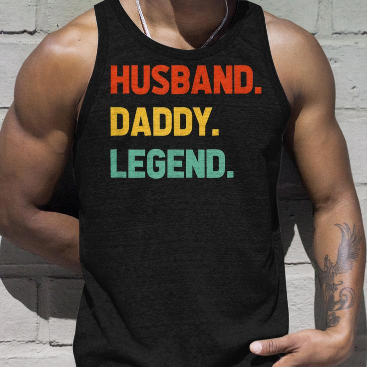 Husband Daddy Legend Funny Fathers Day For Daddy Best Dad Unisex Tank Top Gifts for Him