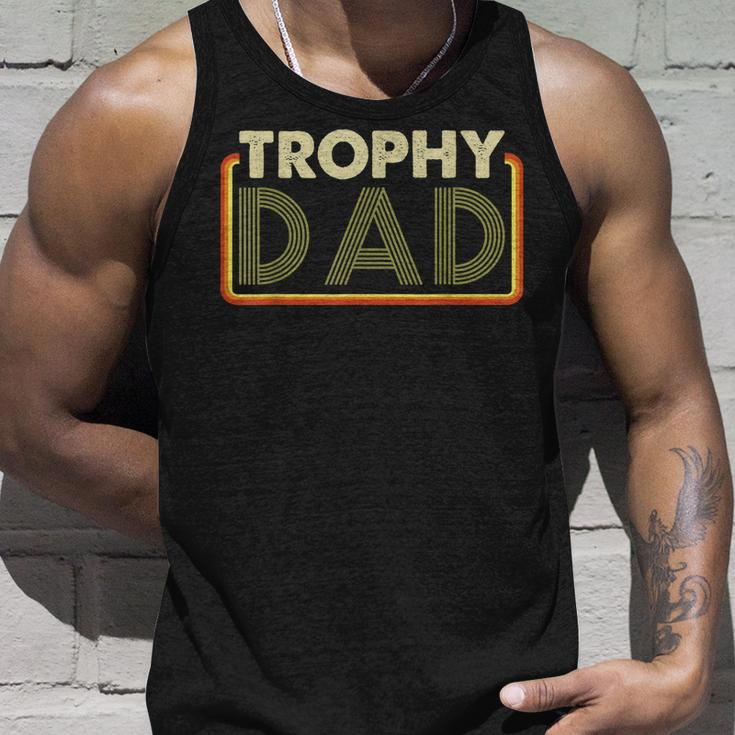 Husband | Best Father - Vintage Funny Trophy Dad Unisex Tank Top Gifts for Him