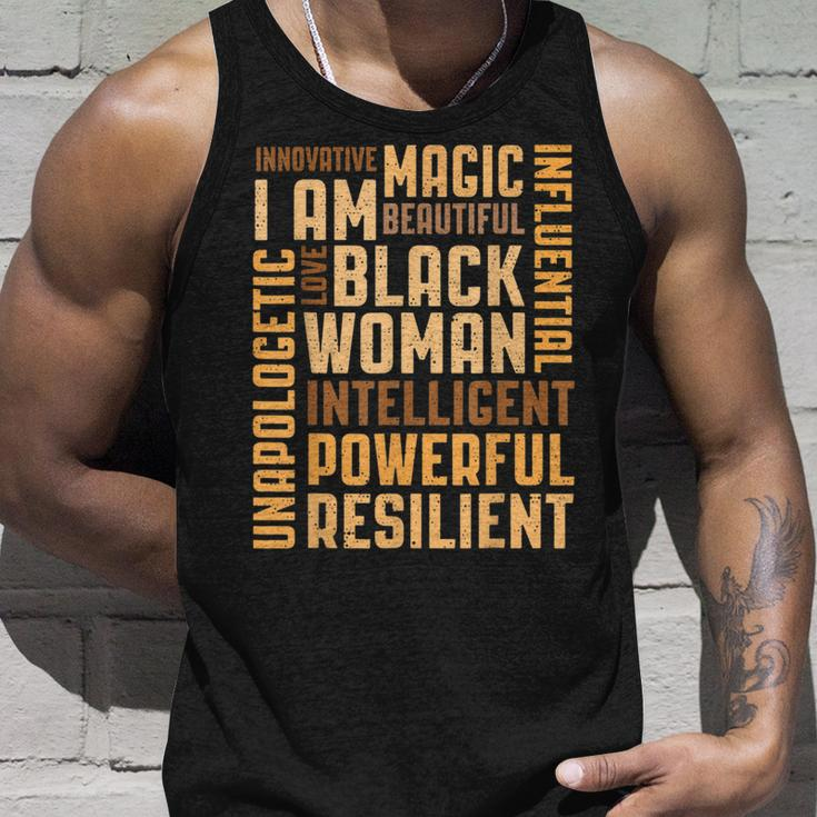I Am Black Woman Black History Month Educated Black Girl V10 Unisex Tank Top Gifts for Him