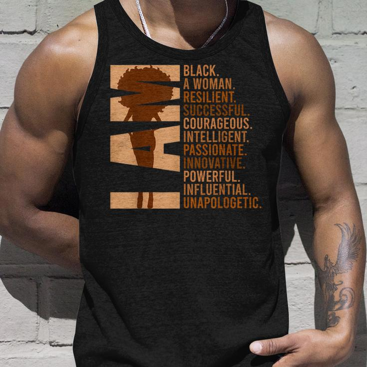 I Am Black Woman Black History Month Unapologetically Unisex Tank Top Gifts for Him