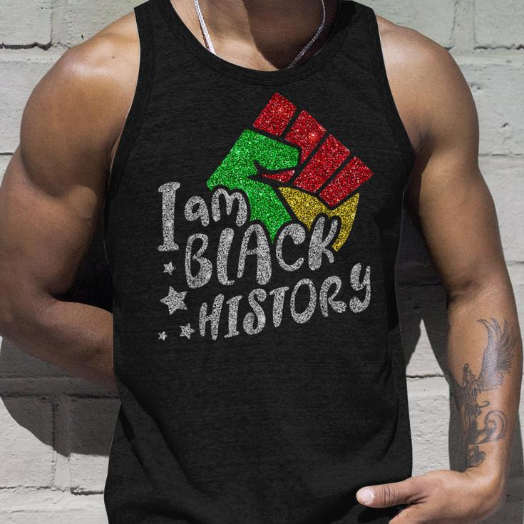 I Am Black Woman Blm Melanin Educated Black History Month Unisex Tank Top Gifts for Him