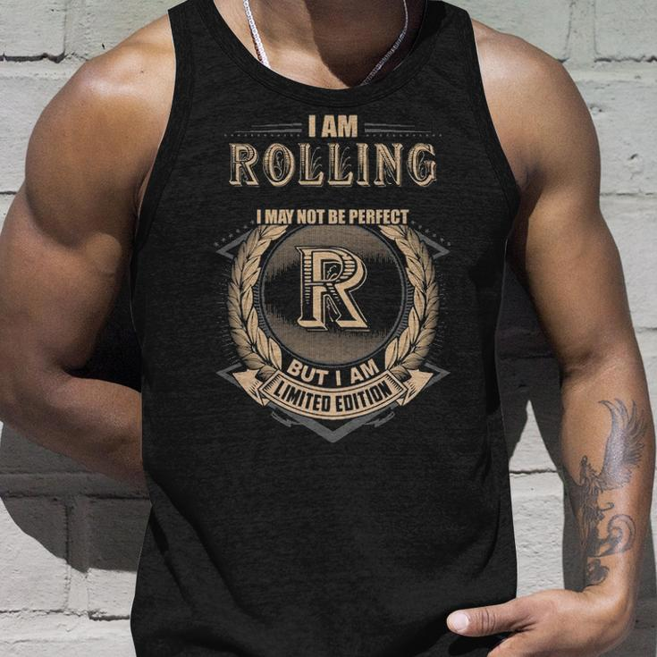 I Am Rolling I May Not Be Perfect But I Am Limited Edition Shirt Unisex Tank Top Gifts for Him