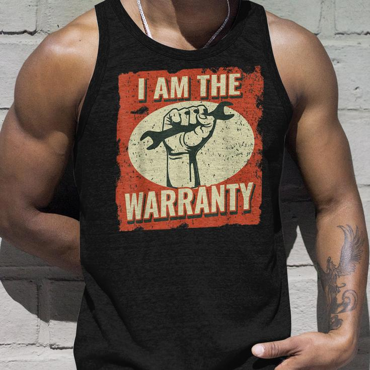 I Am The Warranty Vintage Mechanic Dad For Men Auto Mechanic Unisex Tank Top Gifts for Him