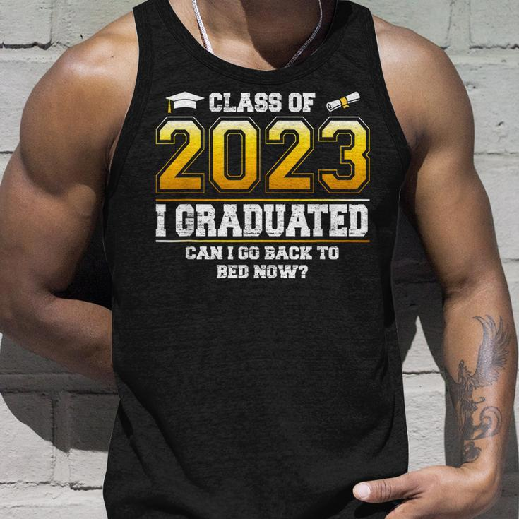 I Graduated Can I Go Back To Bed Now Funny Class Of 2023 Unisex Tank Top Gifts for Him