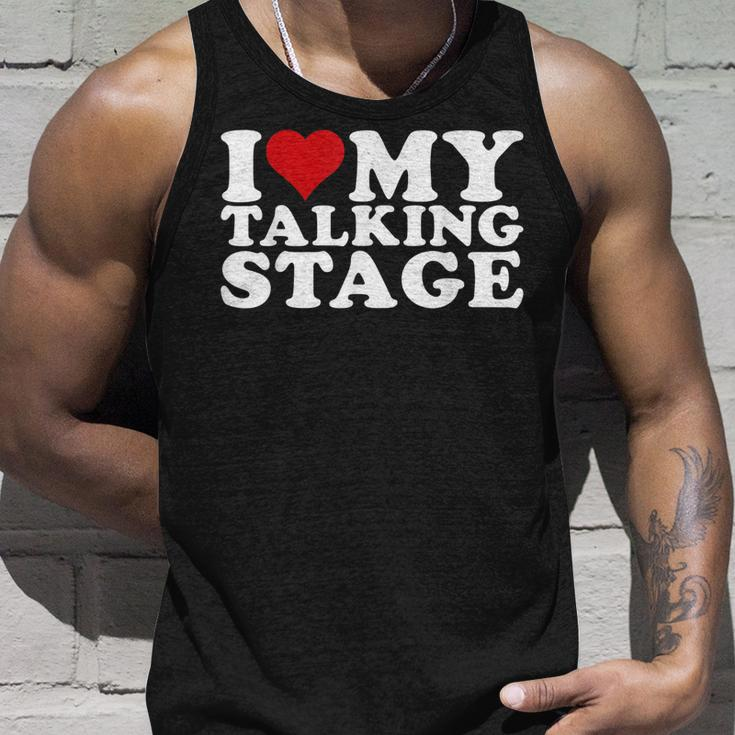 I Heart My Talking Stage I Love My Talking Stage Unisex Tank Top Gifts for Him