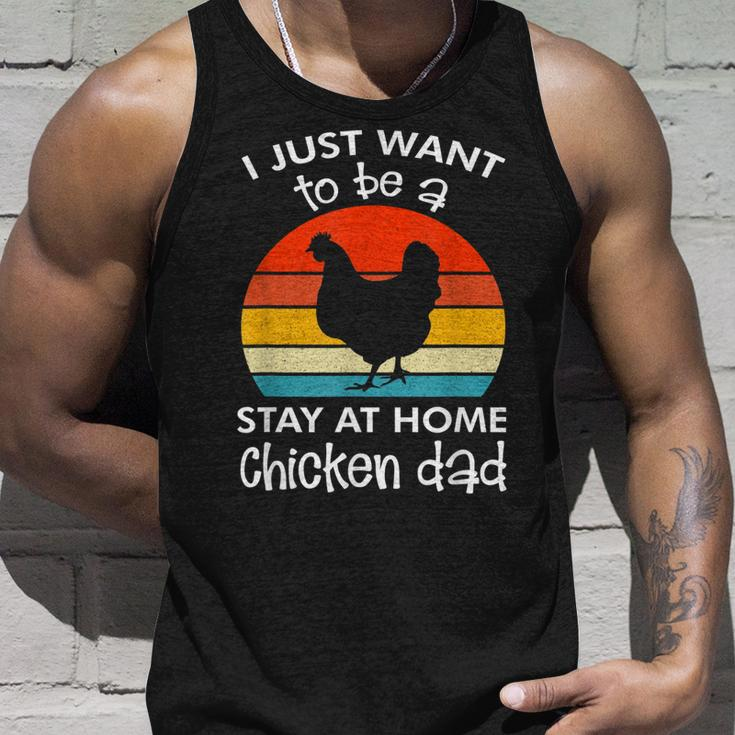 I Just Want To Be A Stay At Home Chicken Dad Vintage Apparel Unisex Tank Top Gifts for Him