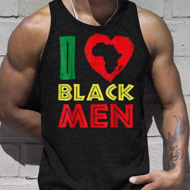 I Love Black Men Couples Black History Month African Pride Unisex Tank Top Gifts for Him