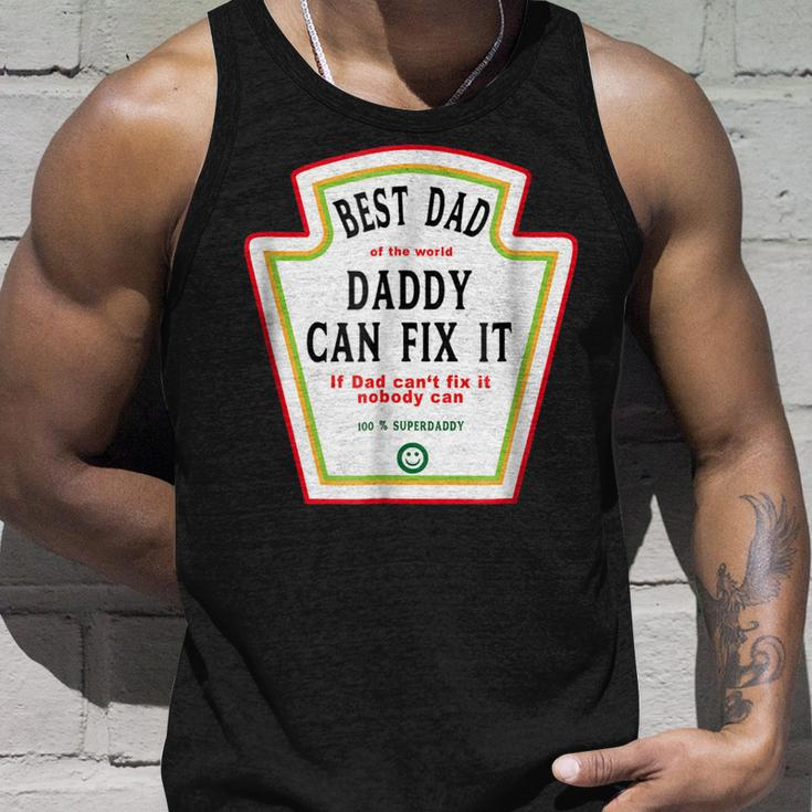 I Love My Dad Best Dad Daddy Of The World Can Fix It Unisex Tank Top Gifts for Him