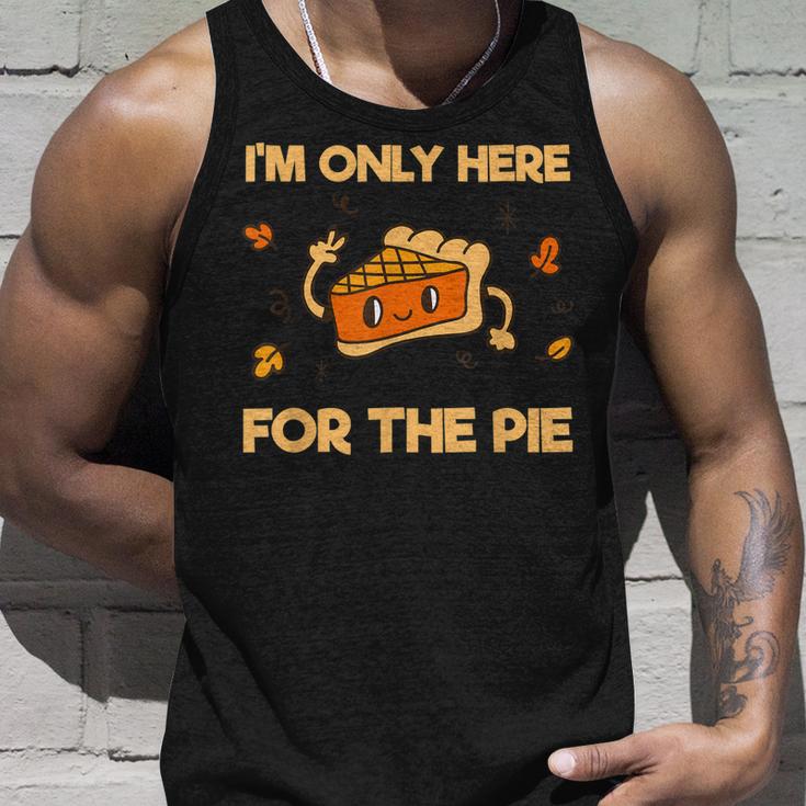 I'm Only Here For The Pie Lustiges Unisex TankTop für Kuchenfans Geschenke für Ihn