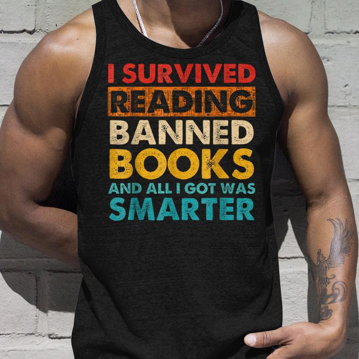 I Survived Reading Banned Books And All I Got Was Smarter Unisex Tank Top Gifts for Him
