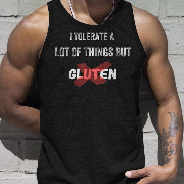 I Tolerate A Lot Of Things But Not Gluten Celiac Disease V2 Unisex Tank Top Gifts for Him