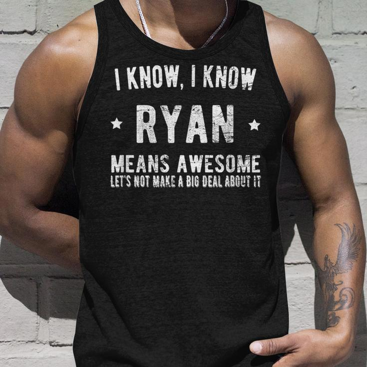 Ich Bin Ryan - Genial & Perfekt, Bestes Ryan Namen Unisex TankTop Geschenke für Ihn