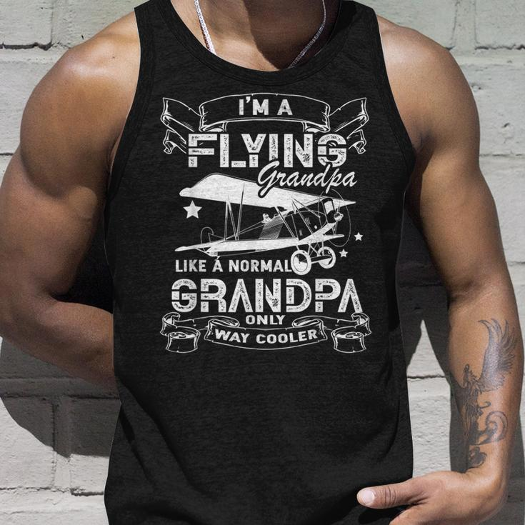 Im A Flying Grandpa Funny Pilot Grandpa Gift Unisex Tank Top Gifts for Him