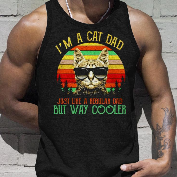 I’M A Cat Dad Just Like A Regular Dad But Way Cooler Vintage Tank Top Gifts for Him