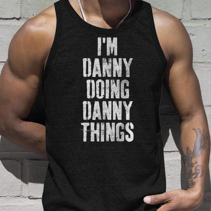 Im Danny Doing Danny Things Personalized First Name Unisex Tank Top Gifts for Him