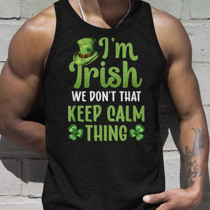 Im Irish We Dont Do That Keep Calm Thing Ireland Gaelic Unisex Tank Top Gifts for Him