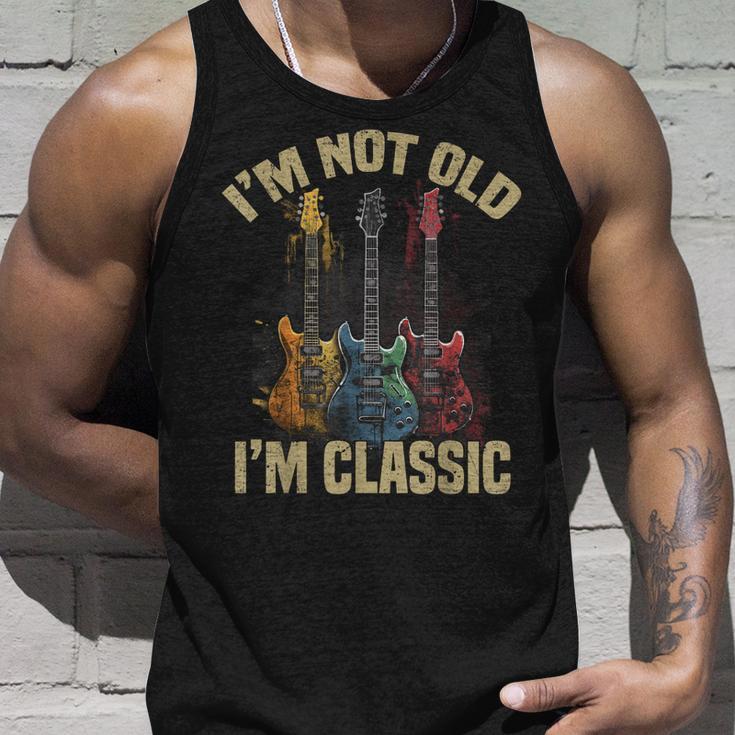 Im Not Old Im A Classic Guitar Guitarist Birthday Gifts  Unisex Tank Top Gifts for Him