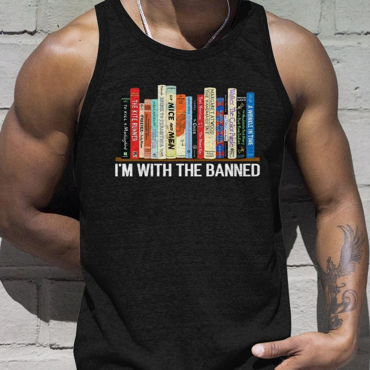 Im With The Banned Banned Books Reading Books Unisex Tank Top Gifts for Him