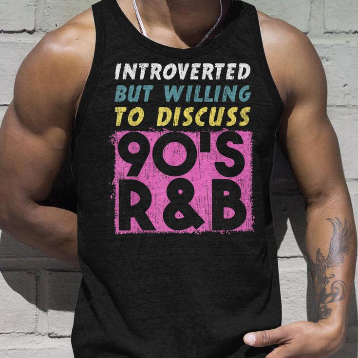 Introverted But Willing To Discuss 90S R&B Retro Style Music Tank Top Gifts for Him