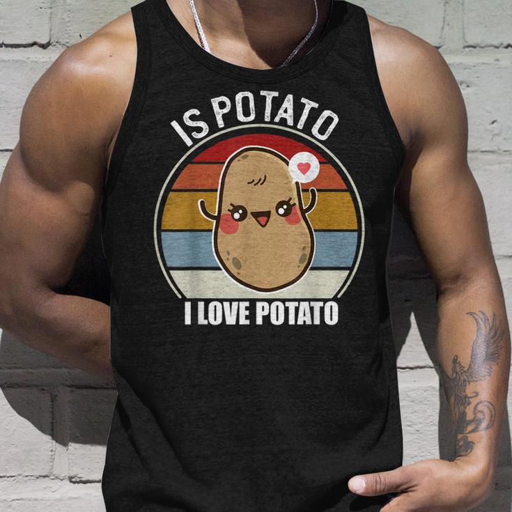 Is Potato In Television As Seen On Late Night Kawaii Potato Unisex Tank Top Gifts for Him