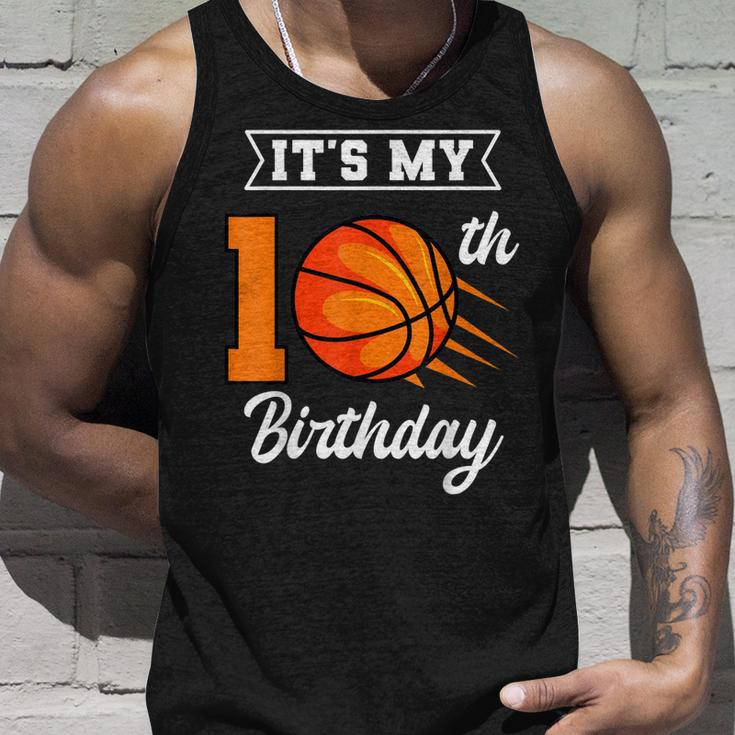 Its My 10Th Birthday Basketball Bday Party Celebration 10Th Tank Top Gifts for Him