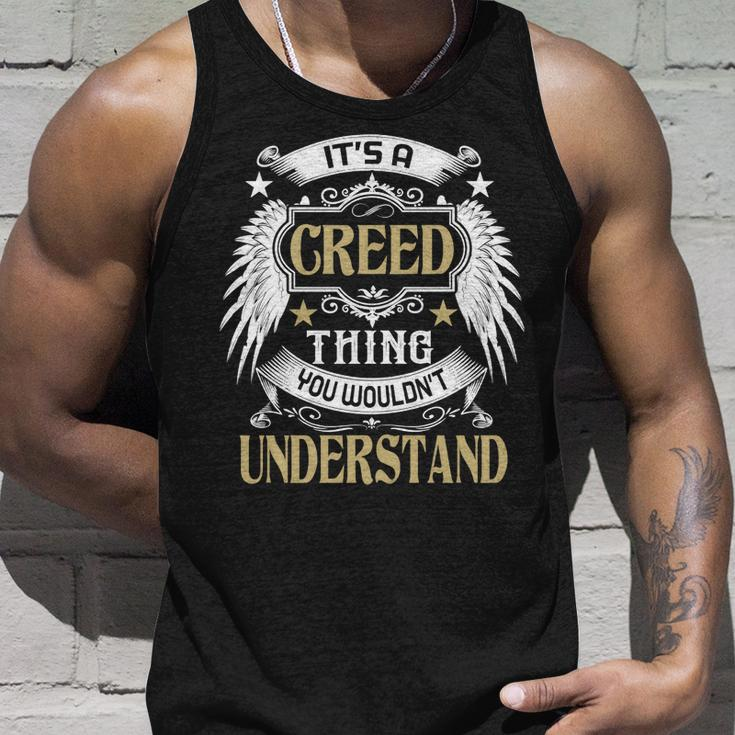 Its A Creed Thing You Wouldnt Understand Name Unisex Tank Top Gifts for Him