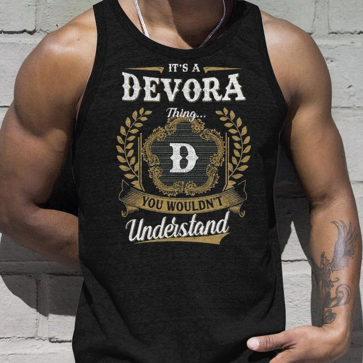 Its A Devora Thing You Wouldnt Understand Shirt Devora Family Crest Coat Of Arm Unisex Tank Top Gifts for Him