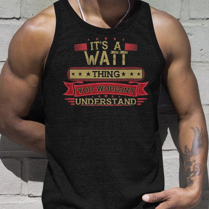 Its A Watt Thing You Wouldnt Understand Wat For Watt Unisex Tank Top Gifts for Him
