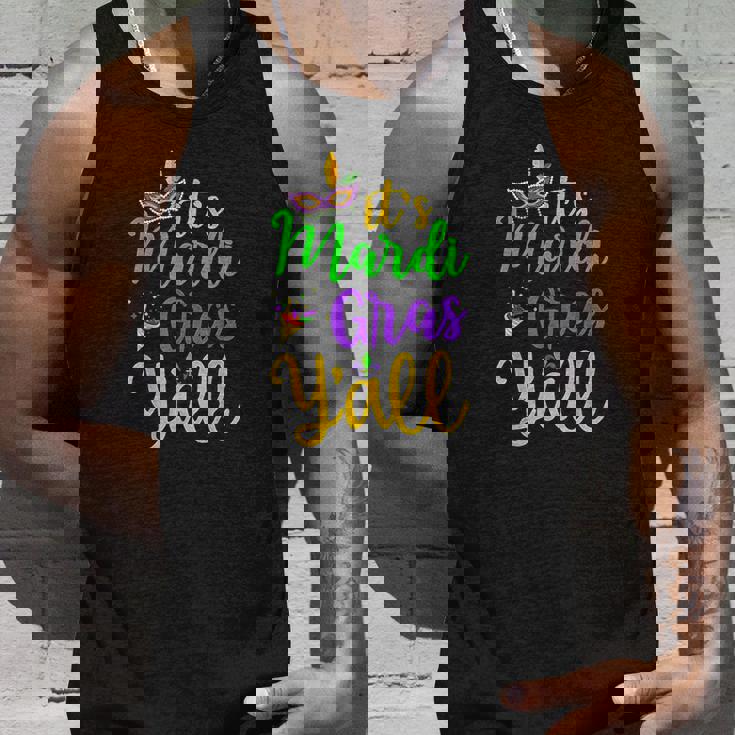 Its Mardi Gras Yall Mardi Gras Costume Mask Costume Men Women Tank Top Graphic Print Unisex Gifts for Him
