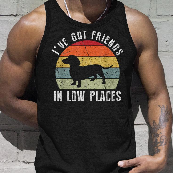 Ive Got Friends In Low Places Dachshund Wiener Dog Unisex Tank Top Gifts for Him