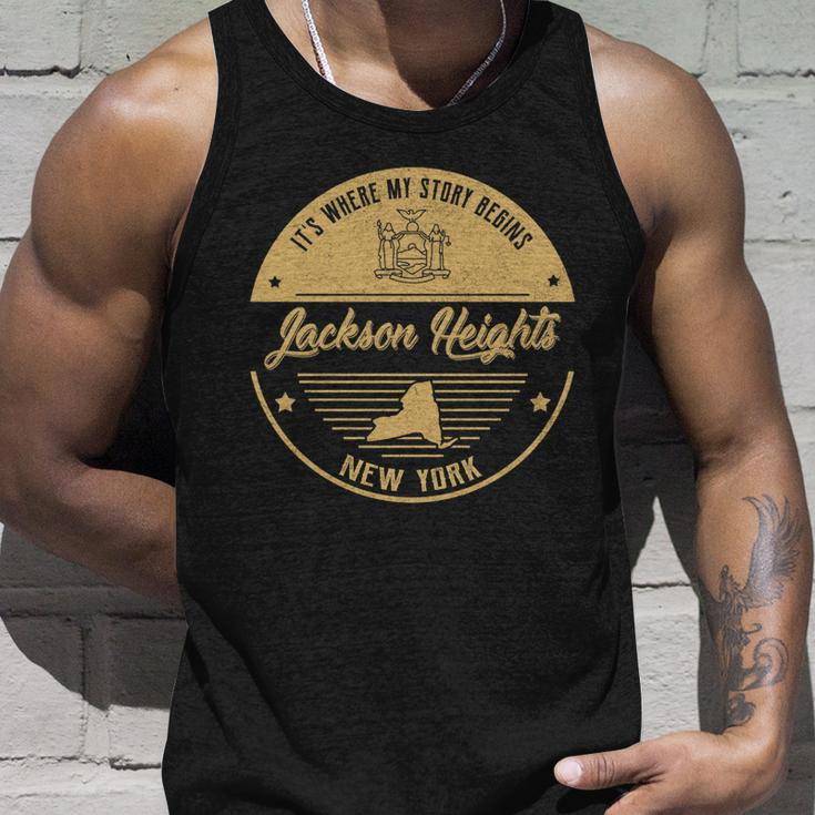 Jackson Heights New York Its Where My Story Begin Unisex Tank Top Gifts for Him