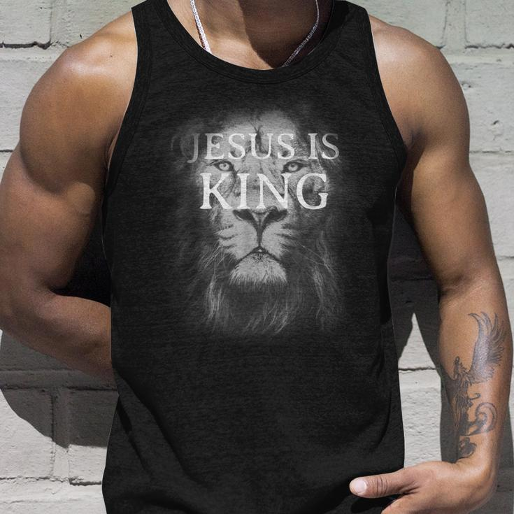 Jesus Is King Lion Christian Unisex Tank Top Gifts for Him
