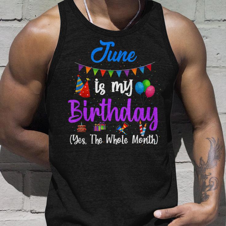 Juni Ist Mein Geburtstagsmonat Yeb Der Ganze Monat Tank Top Geschenke für Ihn