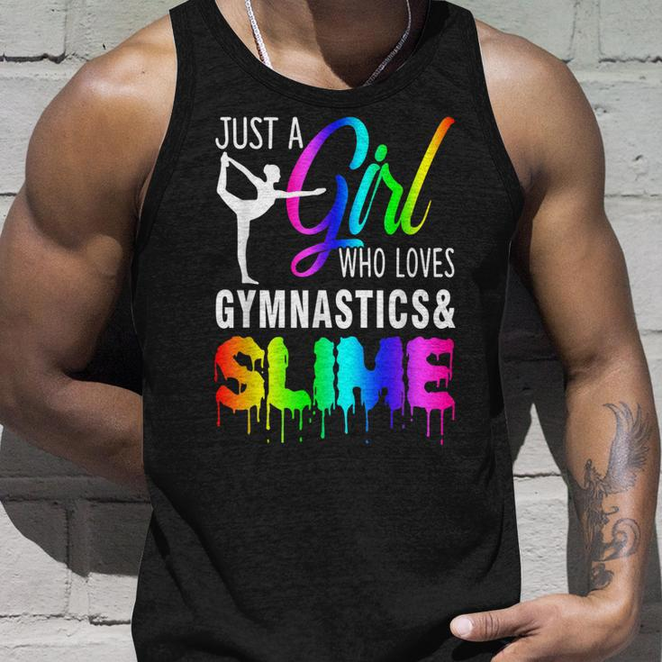 Just A Girl Who Loves Gymnastics & Slime Gift For Girl Unisex Tank Top Gifts for Him