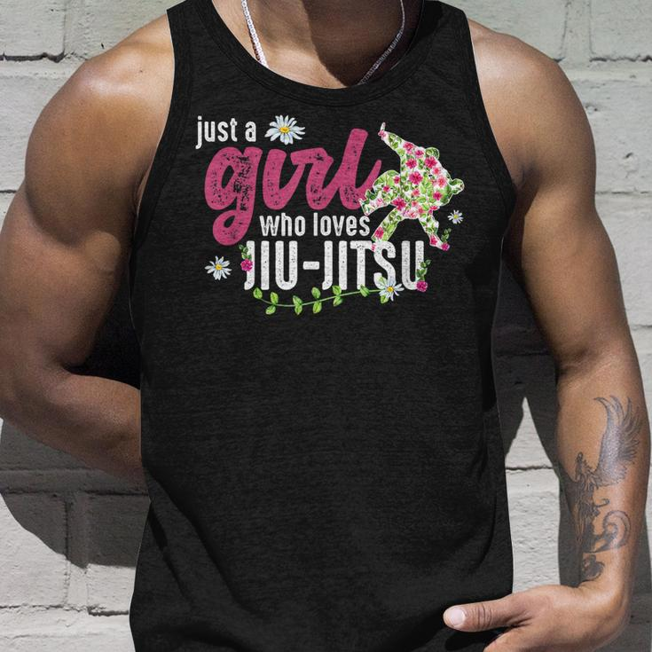 Just A Girl Who Loves Jiu-Jitsu - Jiu-Jitsu Fighter Unisex Tank Top Gifts for Him