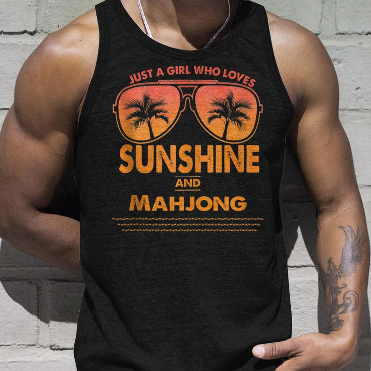 Just A Girl Who Loves Sunshine And Mahjong For Woman Unisex Tank Top Gifts for Him