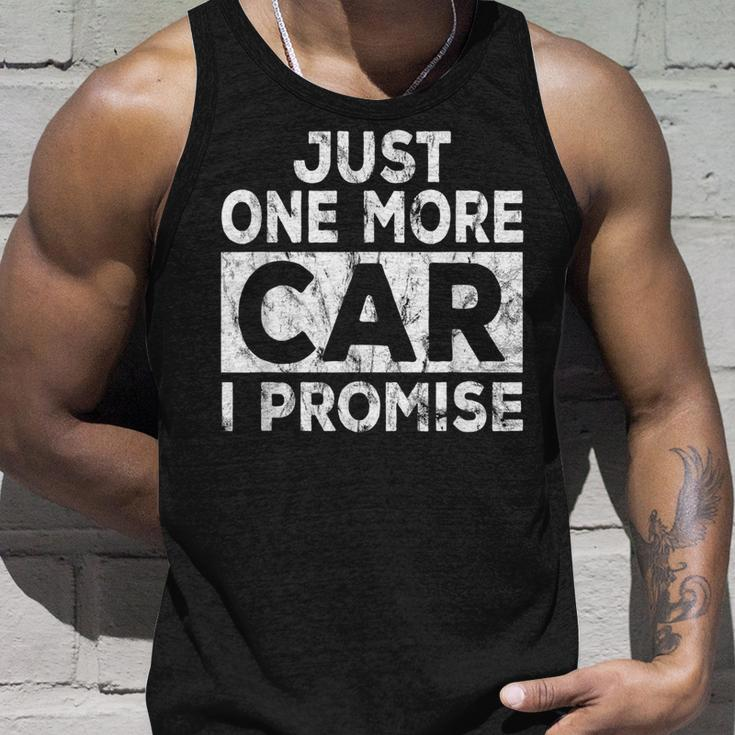Just One More Car I Promise Mechanic Gift Car Lover Garage Unisex Tank Top Gifts for Him