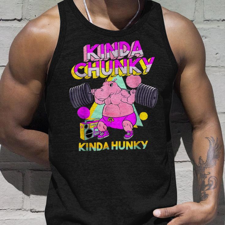 Kinda Chunky Kinda Hunky And Body Building Gym Unisex Tank Top Gifts for Him