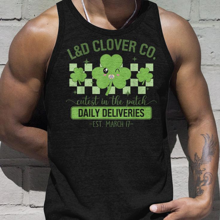 L&D Clover Co Funny St Patricks Day Labor And Delivery Unisex Tank Top Gifts for Him