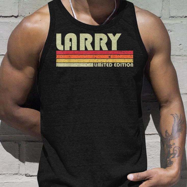 Larry Gift Name Personalized Funny Retro Vintage Birthday Unisex Tank Top Gifts for Him