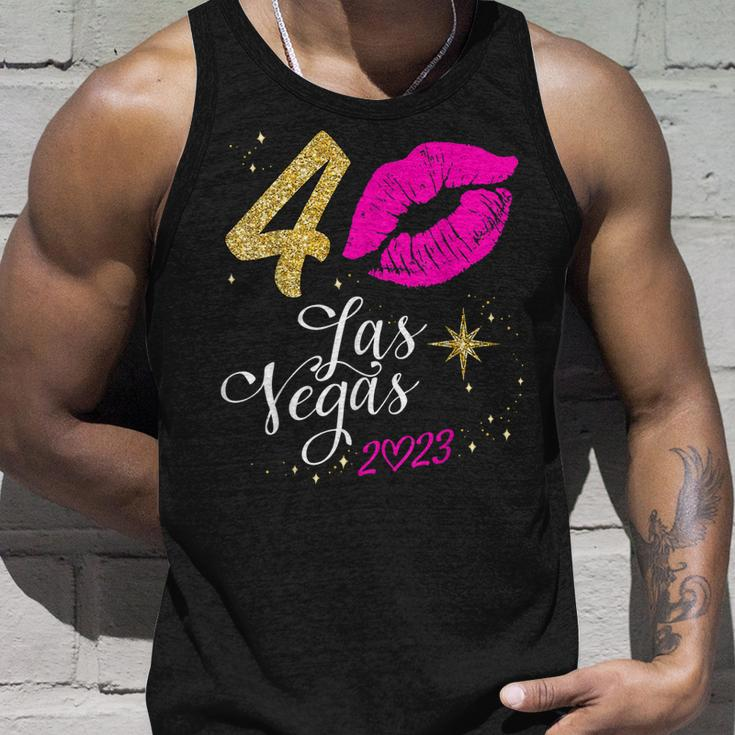 Las Vegas Girls Trip 2023 Vegas 40Th Birthday Squad Unisex Tank Top Gifts for Him