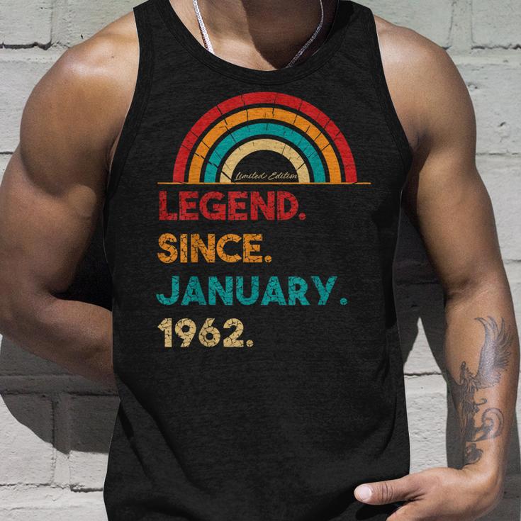 Legend Since Januar 1962 61 Geburtstag Geschenk Born In 1962 Tank Top Geschenke für Ihn