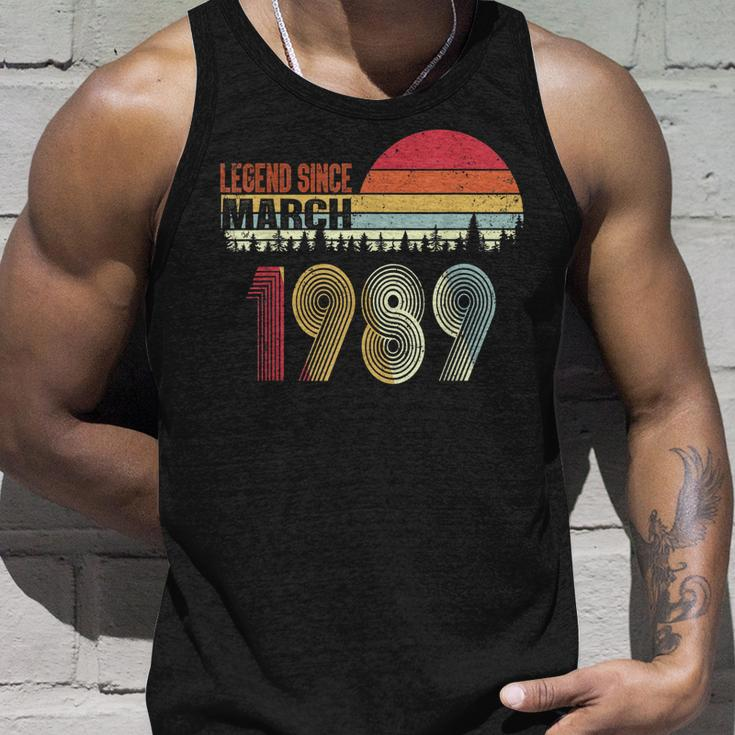 Legend Since March 1989 31St Birthday Gift 31 Years Old Unisex Tank Top Gifts for Him