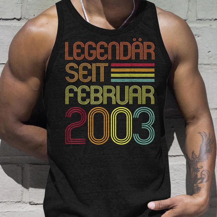 Legendär Seit Februar 2003 Geschenk 20 Geburtstag Tank Top Geschenke für Ihn