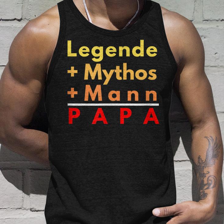 Legende Mythos Mann Das Ist Papa Vater Daddy Tank Top Geschenke für Ihn