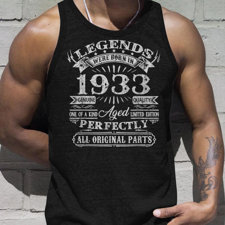 Legenden 1933 Geboren, 90. Geburtstag Mann V2 Unisex TankTop Geschenke für Ihn