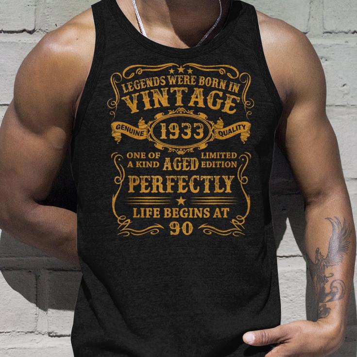 Legenden 1933 Geburtstag Unisex TankTop, 90 Jahre Mann Jubiläum Geschenke für Ihn