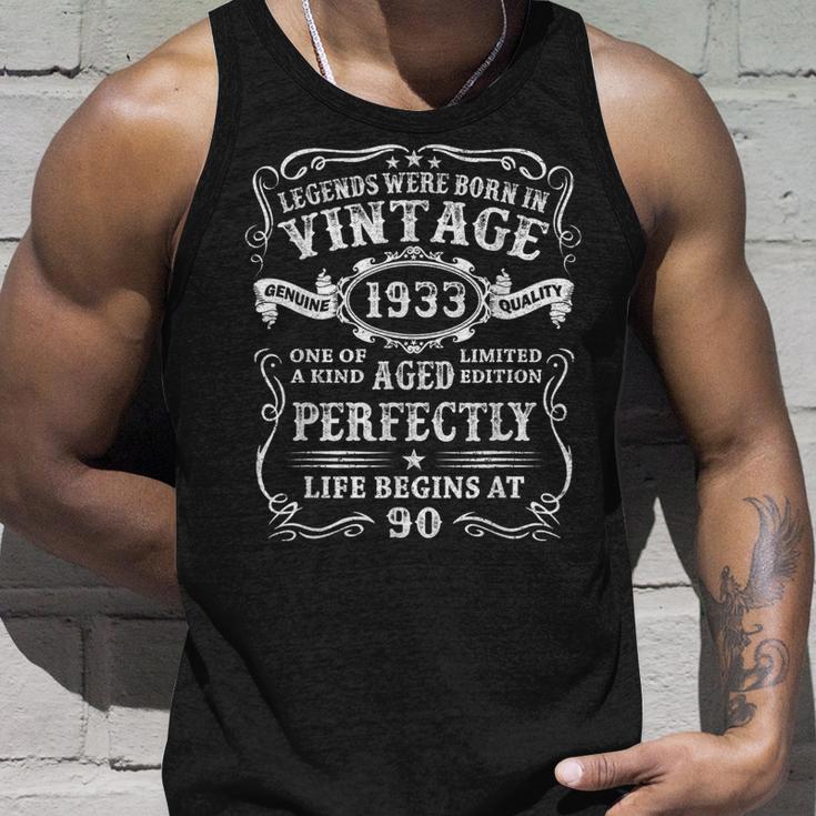 Legenden 1933 Geburtstags-Unisex TankTop für Männer, 90. Jubiläums Tee Geschenke für Ihn